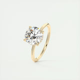 Hidden Halo Engagement Ring Featuring 2.0 CT Round Moissanite 11