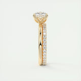 Solitaire Engagement Ring Featuring 1.49 CT Cushion Moissanite 11