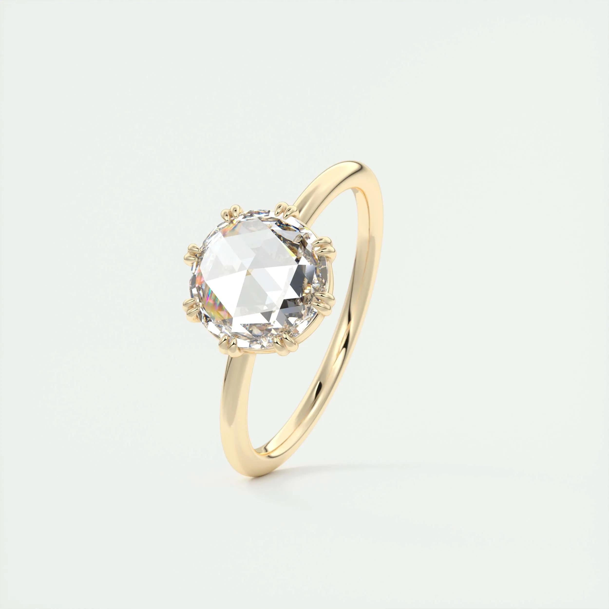 Solitaire Engagement Ring Featuring 1.35 CT Round Moissanite 11