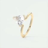 Solitaire Bezel Engagement Ring Featuring 1.44 CT Trillion Moissanite 11