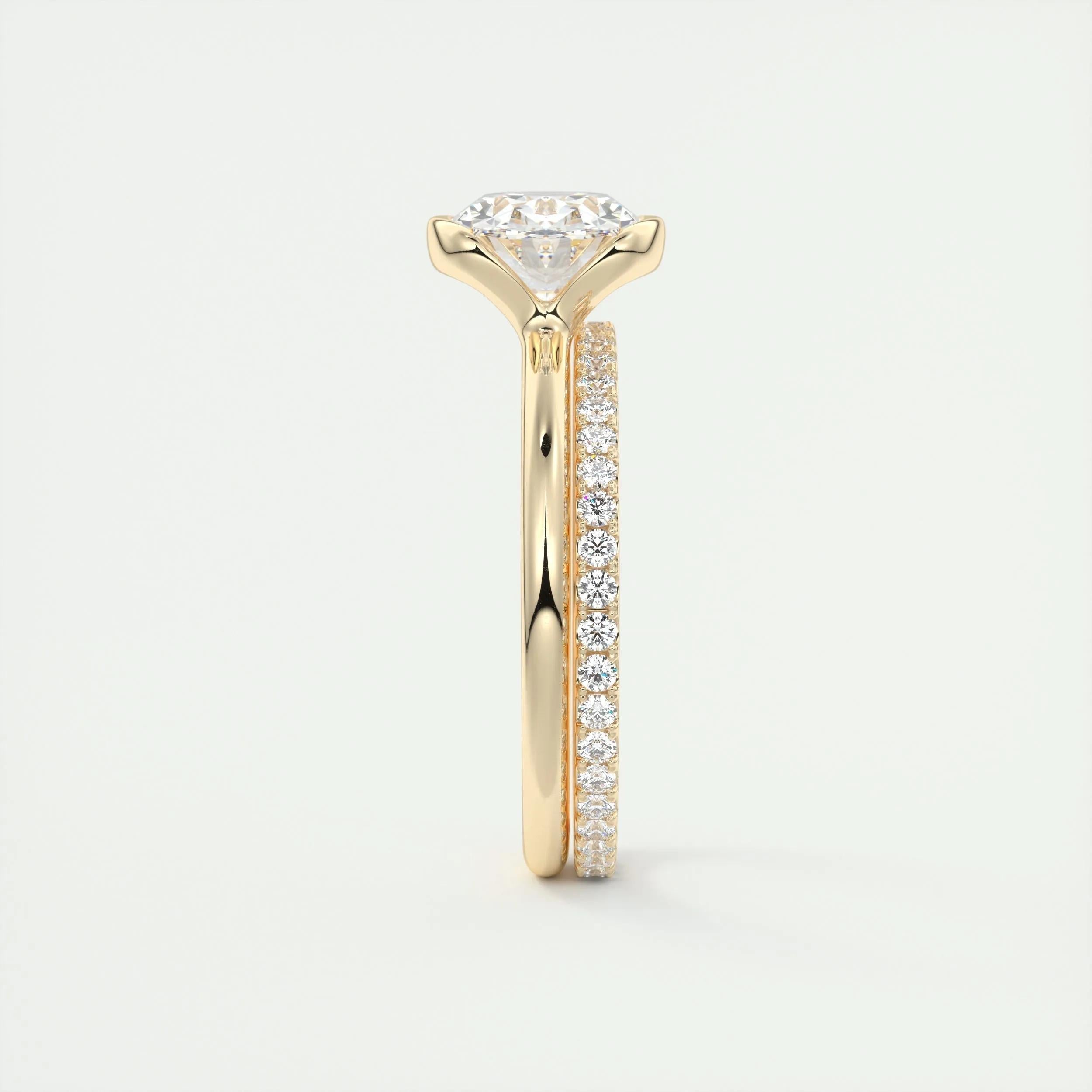 Solitaire Engagement Ring Featuring 1.91 CT Oval Moissanite 12