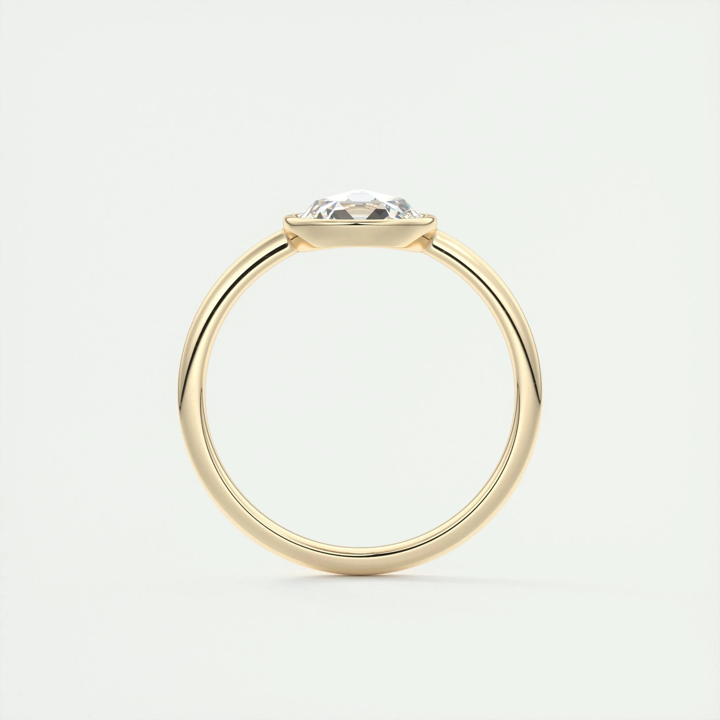 Solitaire Engagement Ring Featuring 1.19 CT Round Moissanite 13