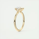 Solitaire Engagement Ring Featuring 1.91 CT Oval Moissanite 13