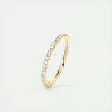 Full Eternity Wedding Band Featuring 0.36 TCW Round Moissanite 6
