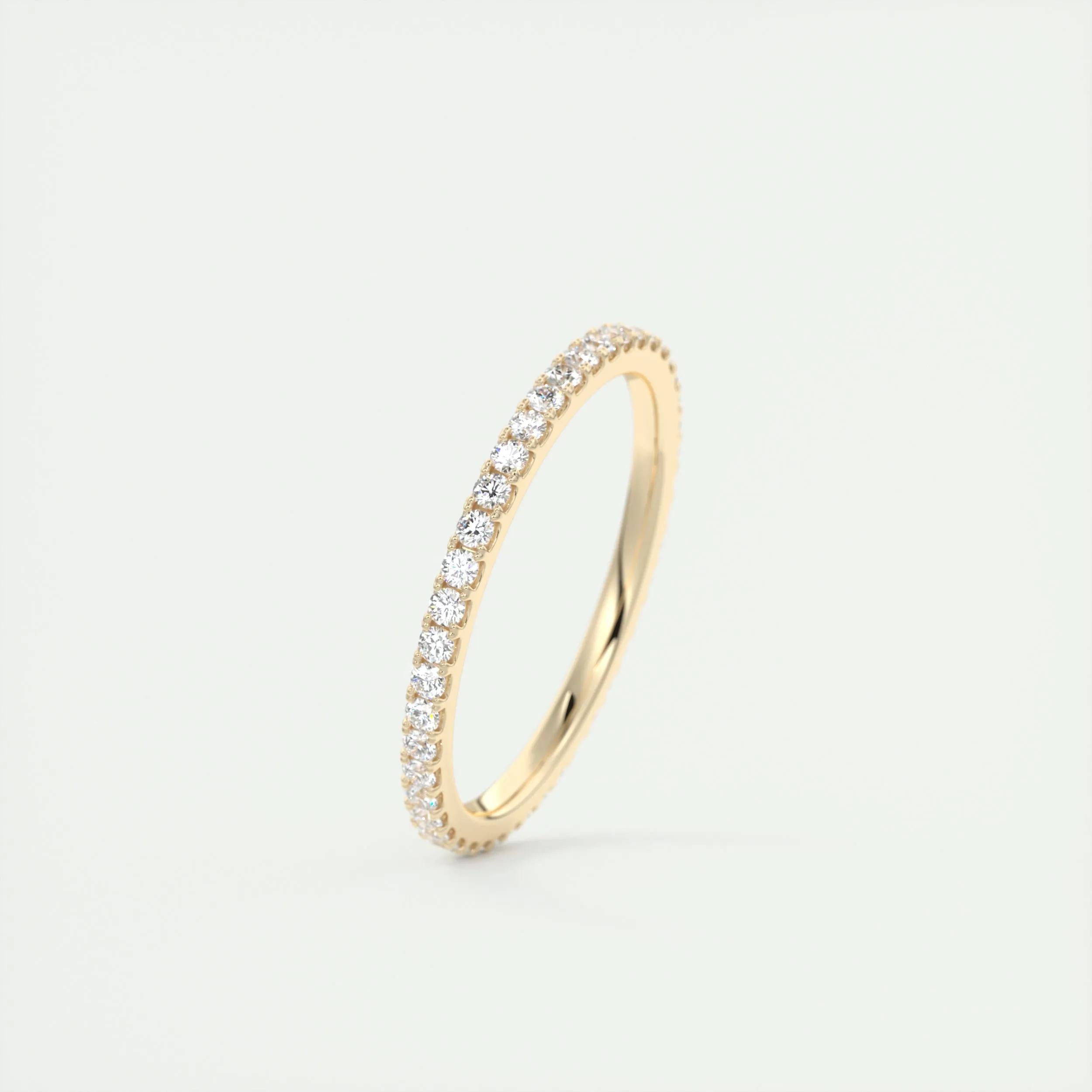 Full Eternity Wedding Band Featuring 0.36 TCW Round Moissanite 6