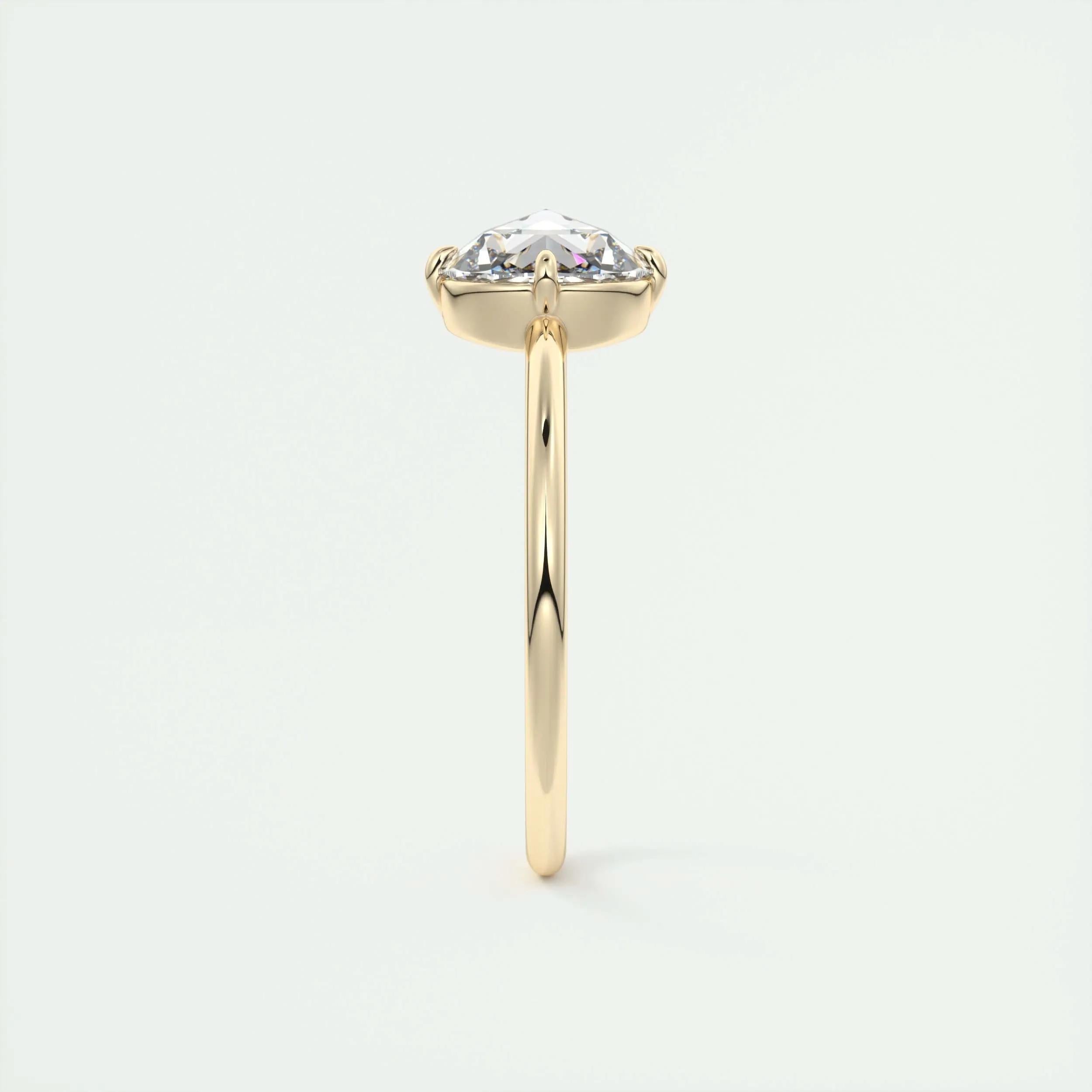 Solitaire Engagement Ring Featuring 1.19 CT Round Moissanite 20