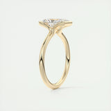 Solitaire Bezel Engagement Ring Featuring 2.10 CT Radiant Moissanite 13
