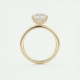 2.08 CT Princess Hidden Halo Moissanite Engagement Ring 13