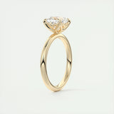 Solitaire Engagement Ring Featuring 1.49 CT Cushion Moissanite 13