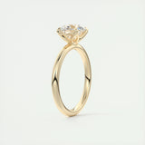 Solitaire Engagement Ring Featuring 1.35 CT Round Moissanite 12
