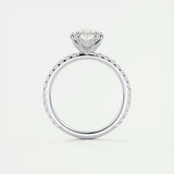 Pave Engagement Ring Featuring 1.93 CT Pear Moissanite 5