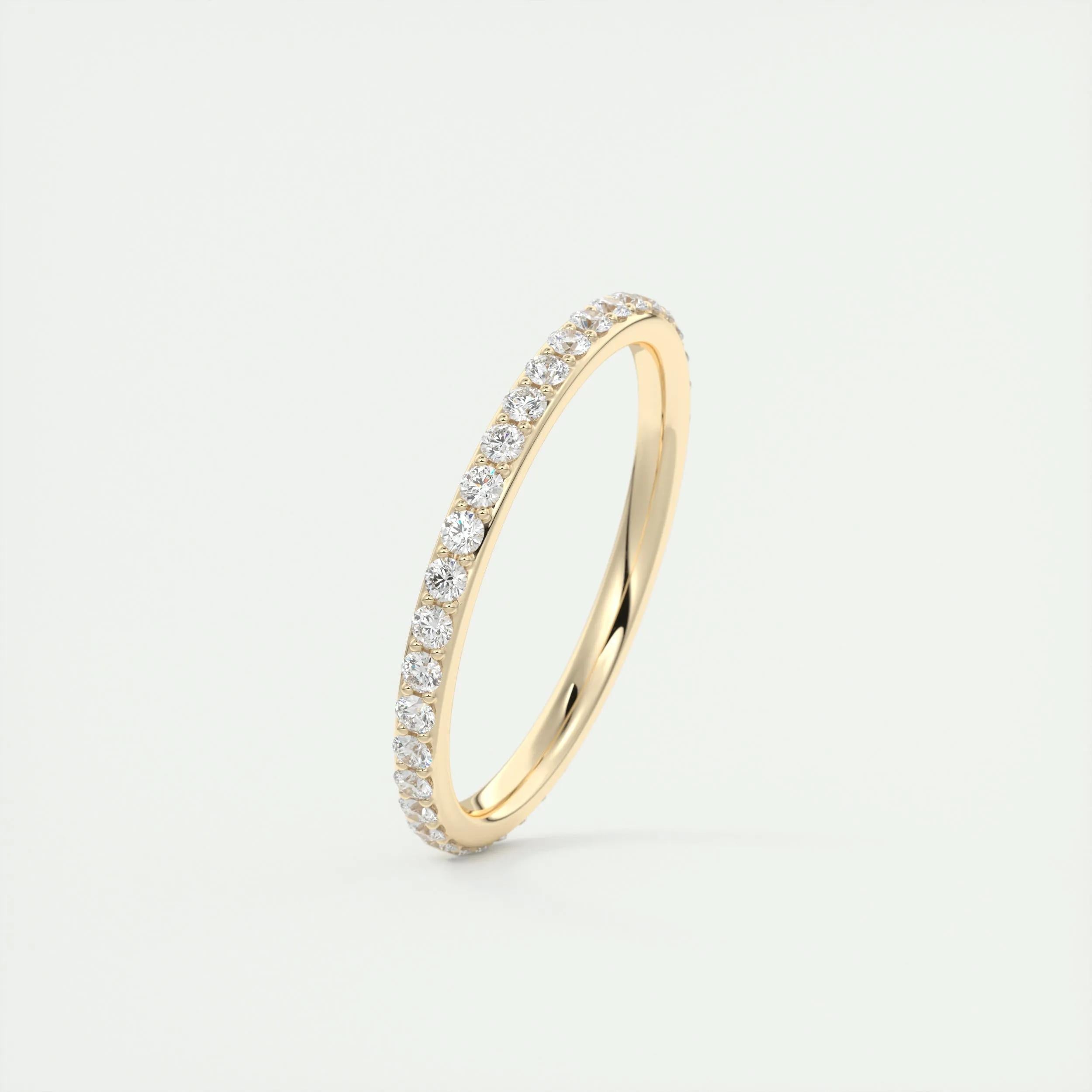 Full Eternity Wedding Band Featuring 0.74 TCW Round Moissanite 8
