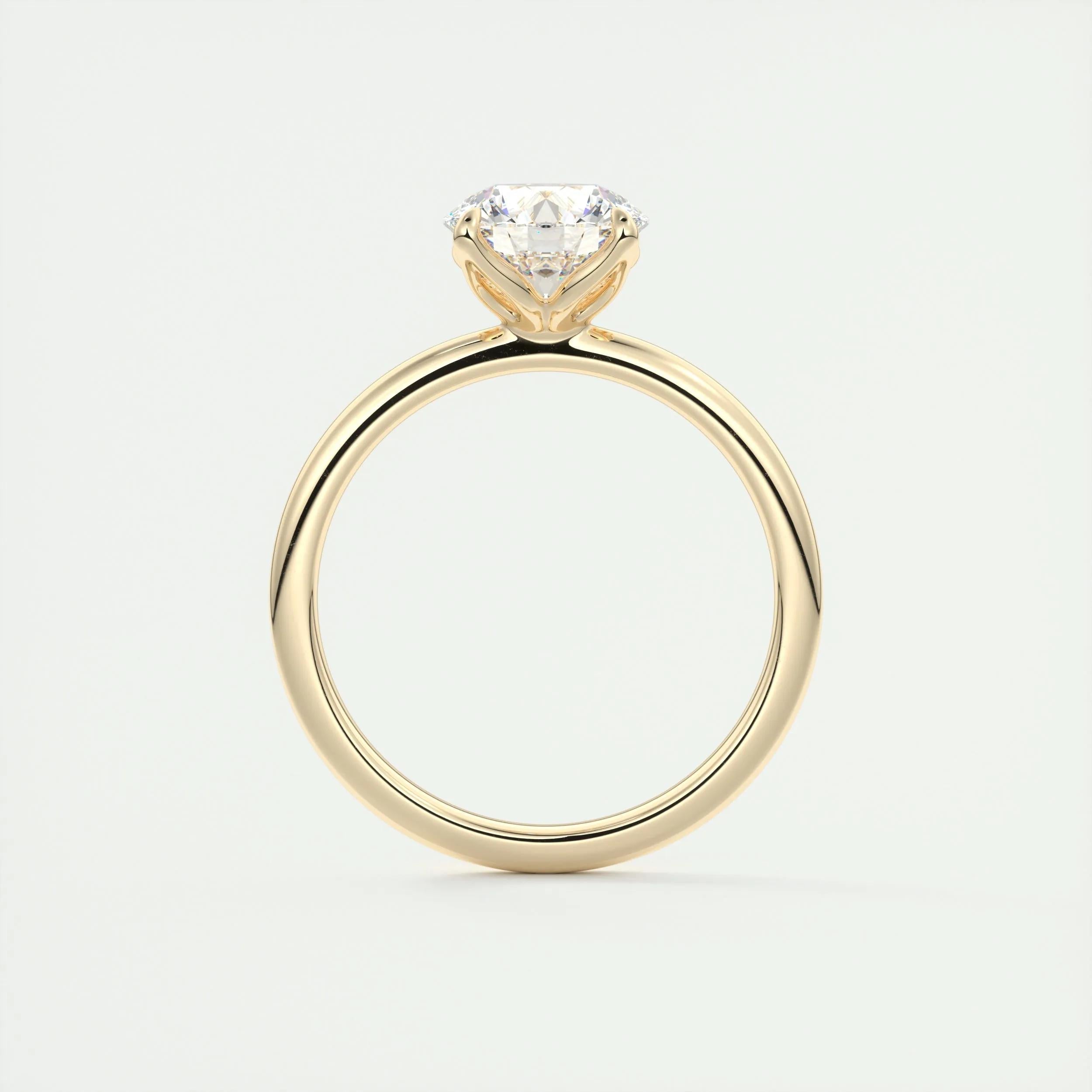 Solitaire Engagement Ring Featuring 1.35 CT Round Moissanite 13