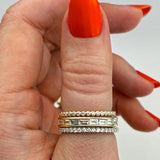 Full Eternity Wedding Band Featuring 0.74 TCW Round Moissanite 2