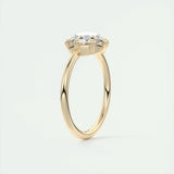 Solitaire Engagement Ring Featuring 1.35 CT Round Moissanite 12