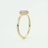 Solitaire Engagement Ring Featuring 1.19 CT Round Moissanite 12