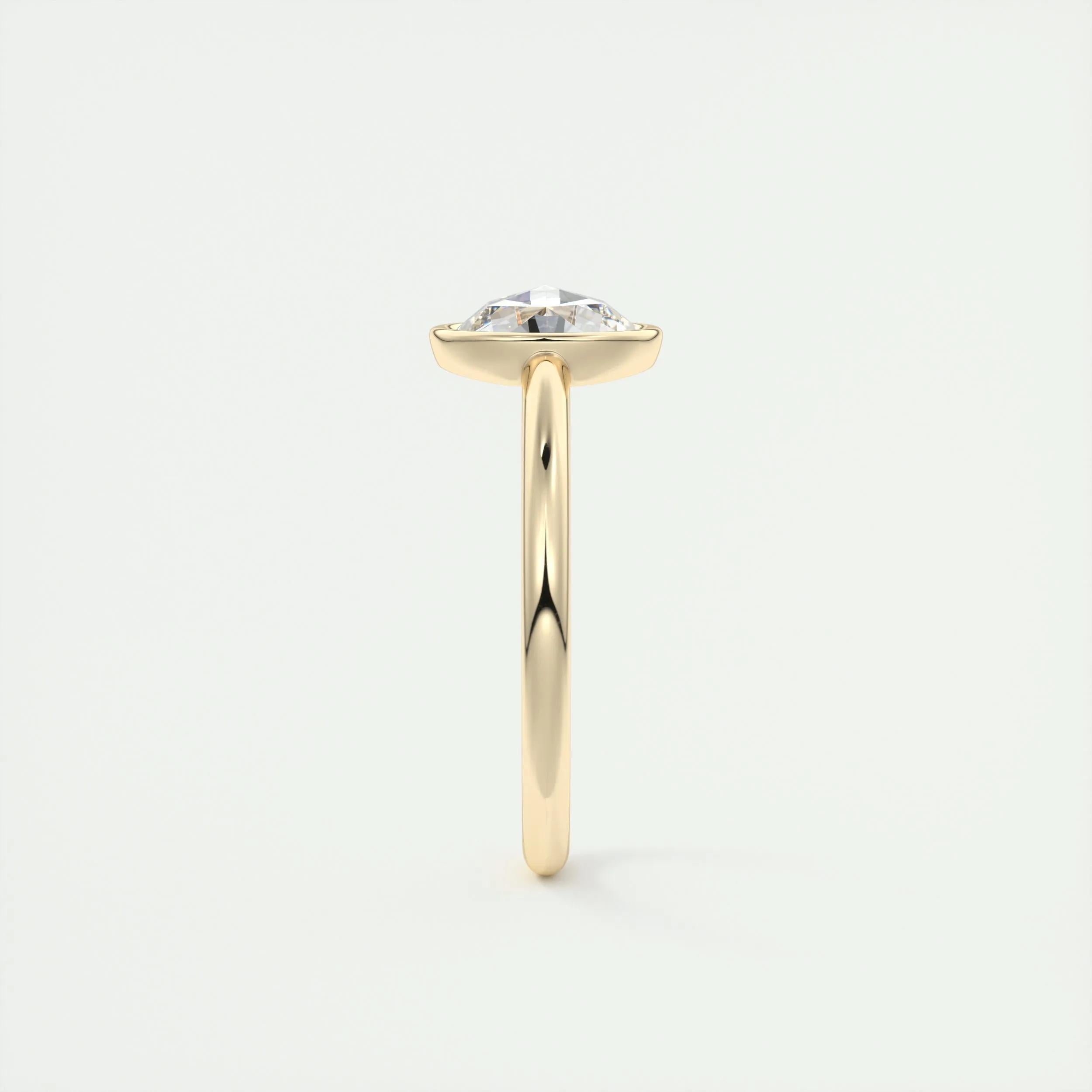 Solitaire Engagement Ring Featuring 1.19 CT Round Moissanite 12
