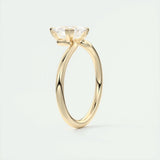 Solitaire Bezel Engagement Ring Featuring 1.44 CT Trillion Moissanite 13