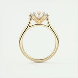 Solitaire Engagement Ring Featuring 1.35 CT Round Moissanite 13
