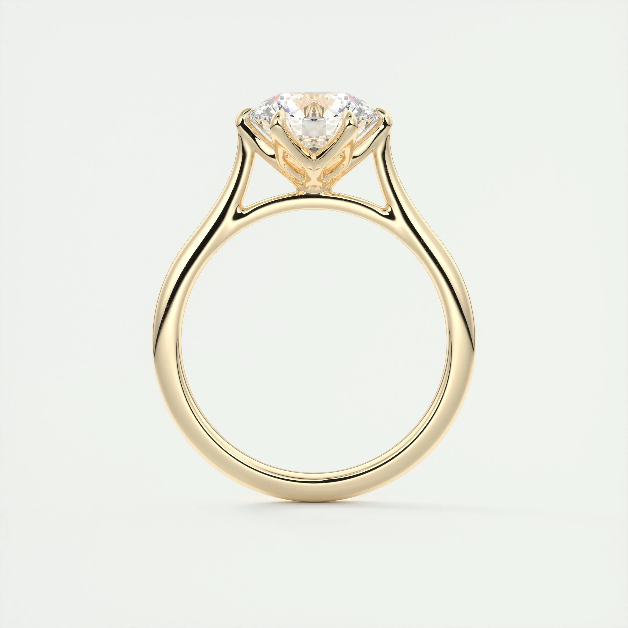 Solitaire Engagement Ring Featuring 1.35 CT Round Moissanite 13