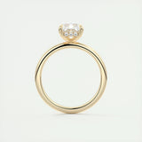 Hidden Halo Engagement Ring Featuring 2.10 CT Radiant Moissanite 14