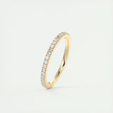 Full Eternity Wedding Band Featuring 0.18 TCW Round Moissanite 18
