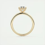 Solitaire Engagement Ring Featuring 1.91 CT Emerald Moissanite 15