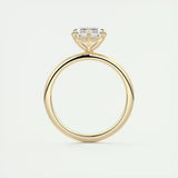 Solitaire Engagement Ring Featuring 1.91 CT Emerald Moissanite 14