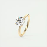 Solitaire Engagement Ring Featuring 1.35 CT Round Moissanite 10