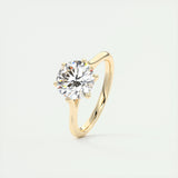 Solitaire Engagement Ring Featuring 1.35 CT Round Moissanite 11