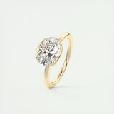 Solitaire Engagement Ring Featuring 1.91 CT Oval Moissanite 11