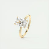 Hidden Halo Engagement Ring Featuring 2.10 CT Radiant Moissanite 11