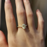 1.70 CT Oval Shaped Moissanite Pave Engagement Ring 2