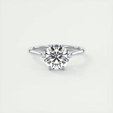 Solitaire Engagement Ring Featuring 1.35 CT Round Moissanite 1