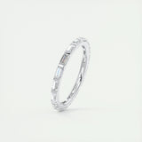 Eternity Wedding Band Featuring 1.02 TCW Baguette Moissanite 4