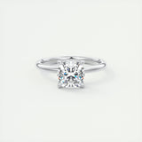 Solitaire Engagement Ring Featuring 1.49 CT Cushion Moissanite 1