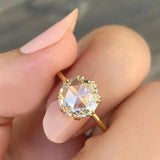 Solitaire Engagement Ring Featuring 1.35 CT Round Moissanite 2
