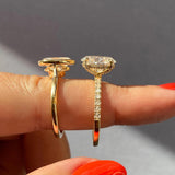 Solitaire Bezel Engagement Ring Featuring 1.91 CT Oval Moissanite 27