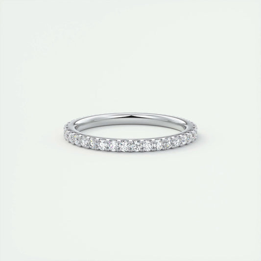 Full Eternity Wedding Band Featuring 0.74 TCW Round Moissanite 1