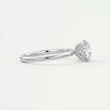 Solitaire Engagement Ring Featuring 1.49 CT Cushion Moissanite 2