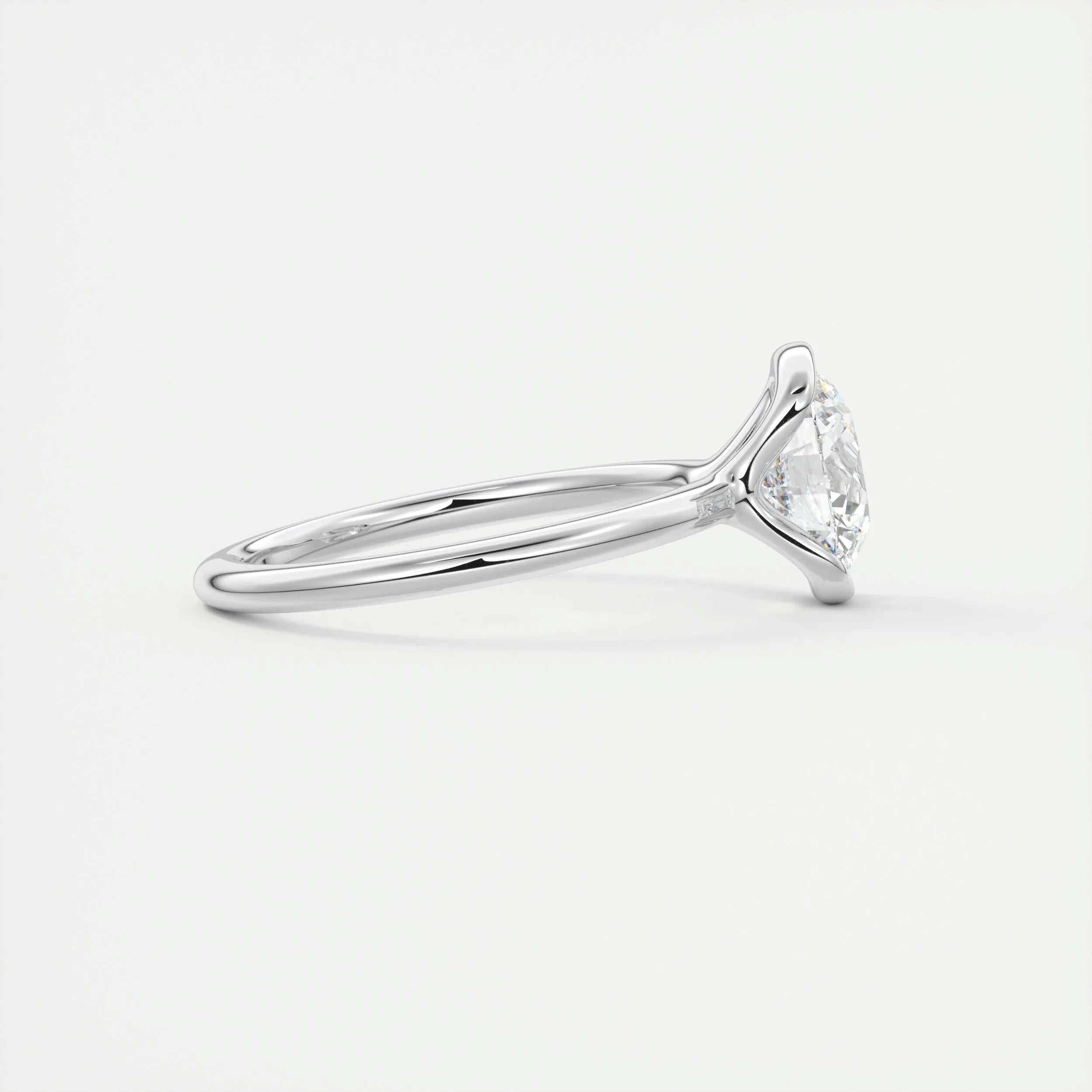 Solitaire Bezel Engagement Ring Featuring 2.0 CT Round Moissanite 2