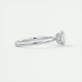 Solitaire Engagement Ring Featuring 1.35 CT Round Moissanite 2