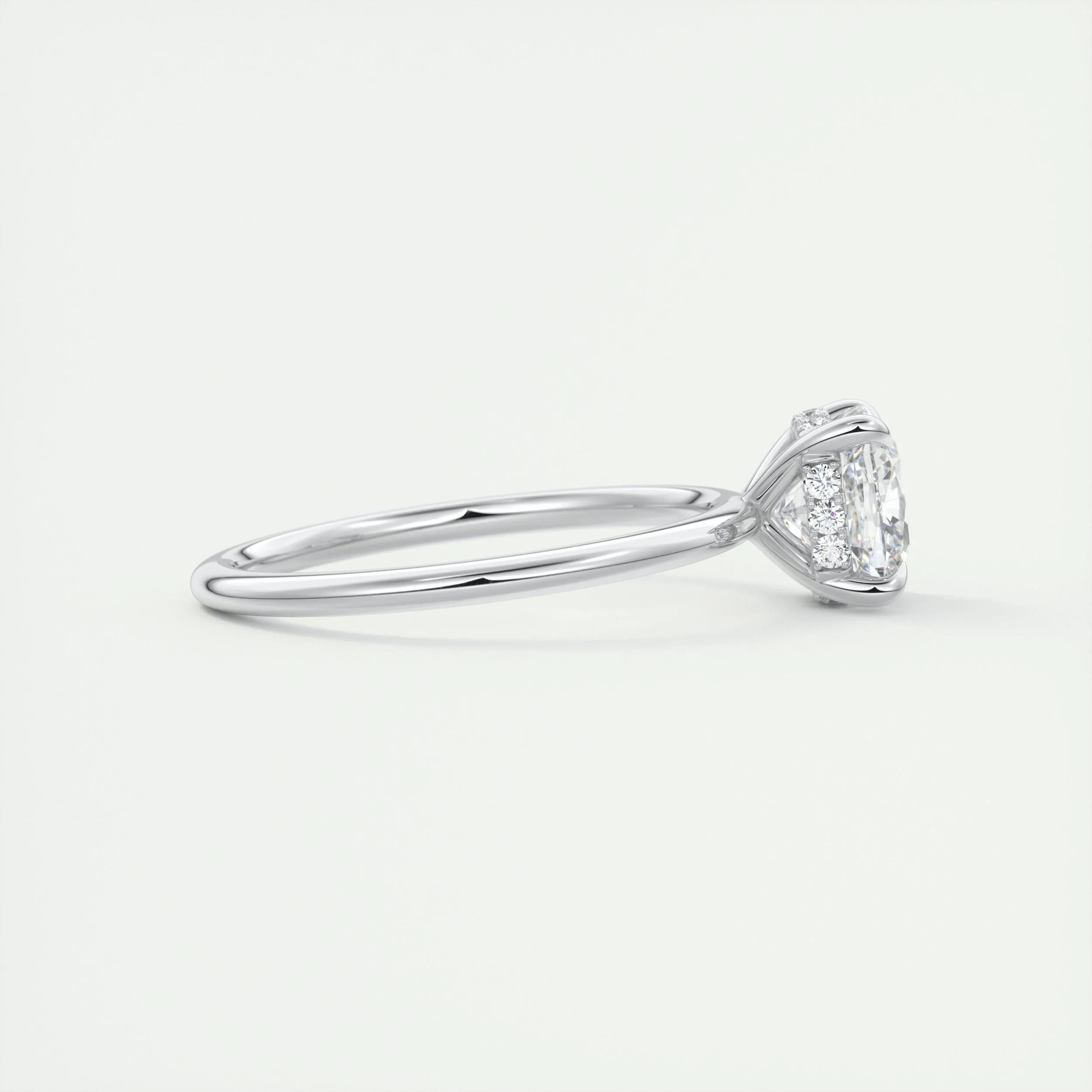 Hidden Halo Engagement Ring Featuring 2.15 CT Cushion Moissanite 2