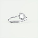 Solitaire Engagement Ring Featuring 1.19 CT Round Moissanite 3