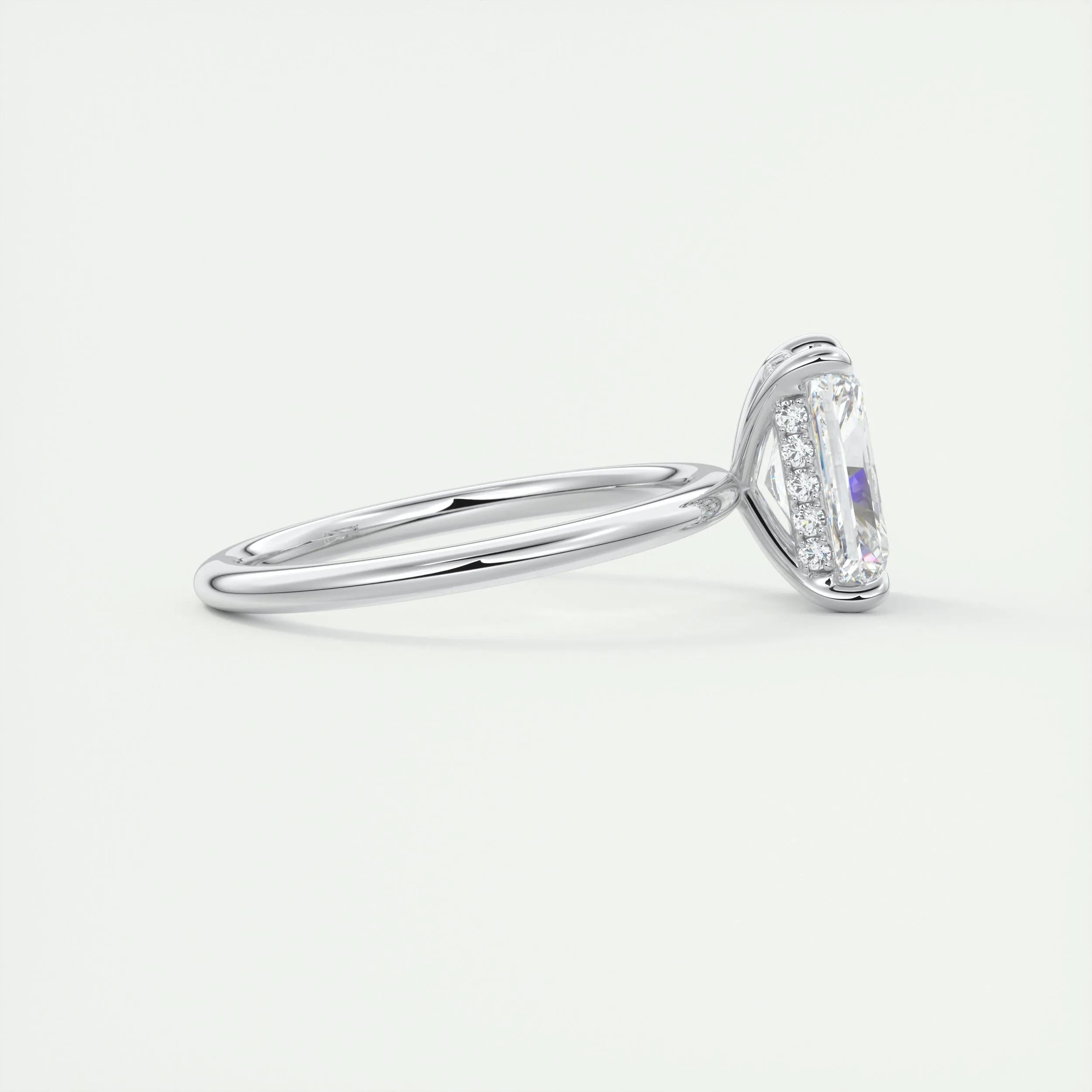 Hidden Halo Engagement Ring Featuring 2.10 CT Radiant Moissanite 2