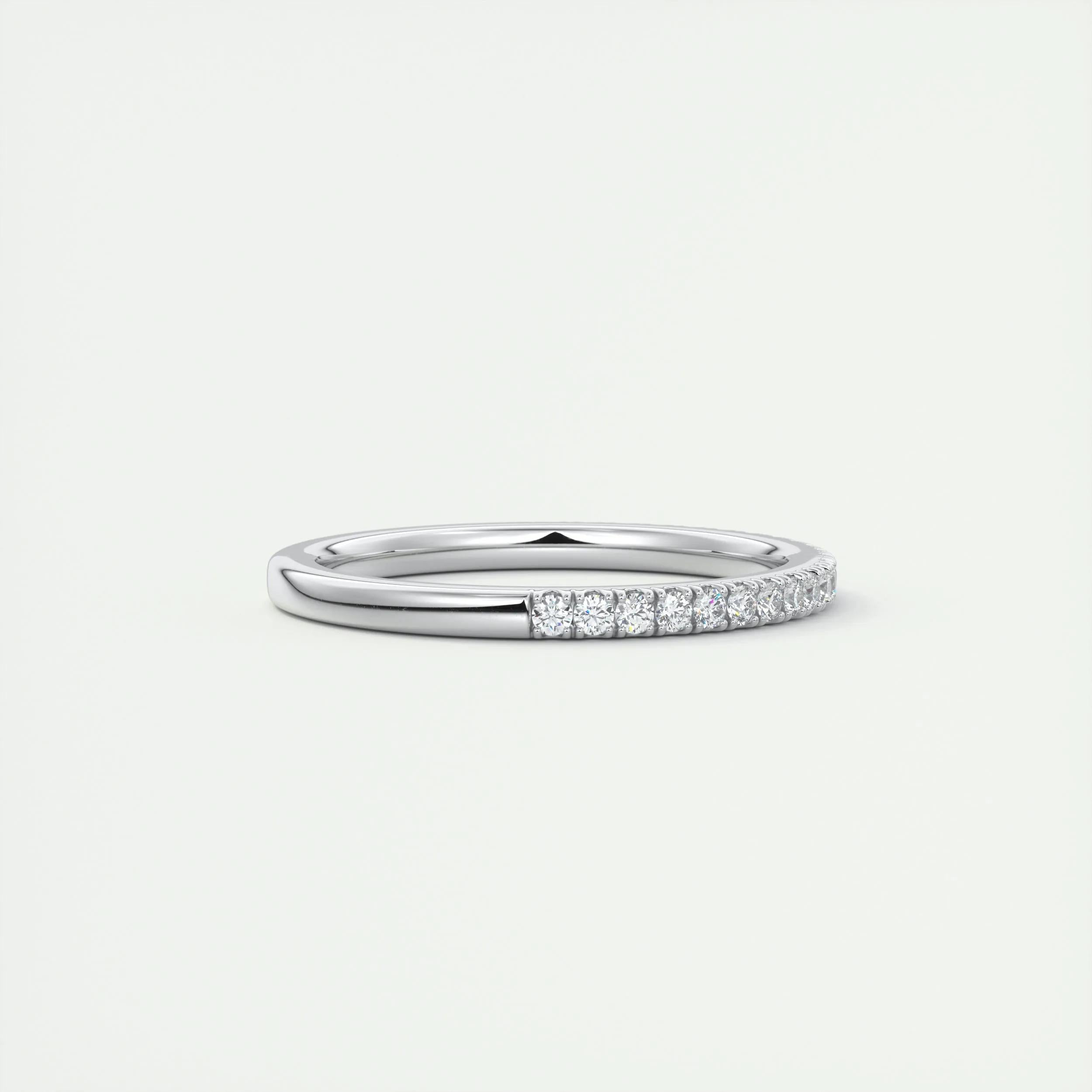 Full Eternity Wedding Band Featuring 0.18 TCW Round Moissanite 21