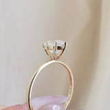 1.50 CT Round Shaped Moissanite Solitaire Engagement Ring 8