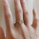1.20 CT Round Shaped Moissanite Vintage Pave Engagement Ring