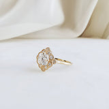 1.0 CT Cushion Shaped Moissanite Art Deco Engagement Ring 5