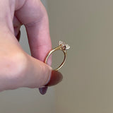 1.0 CT Emerald Shaped Moissanite Solitaire Engagement Ring 6